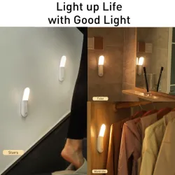Baseus - induction lamp - night light - with motion sensor - USB - LEDWall lights