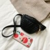 Fashionable small leather bag - with adjustable strap - waist / shoulderBags