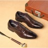 ZapatosLeather snake skin shoes for men - with laces / heel