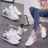 Trendy high platform loafers - slip-on - with floral printShoes