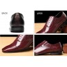 ZapatosLeather snake skin shoes for men - with laces / heel