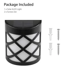 Solar wall lamp - garden light - with motion sensor - waterproof - 6 LEDSolar lighting