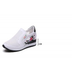 ZapatosCasual loafer shoes - with floral print - slip-on - women