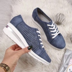 Classic high platform loafers - slip-on sneakers - breathable meshShoes