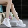 Trendy high platform loafers - lace sneakers with lacesShoes