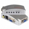 Conmutadores HDMIPC signal converter box - adapter - VGA to TV AV RCA - NTSC PAL