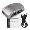 Conmutadores HDMIPC signal converter box - adapter - VGA to TV AV RCA - NTSC PAL