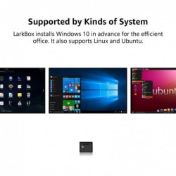 portátilesCHUWI - LarkBox - 4K mini PC Intel Celeron - J4115 Quad Core 6GB RAM 128GB ROM Windows 10 Desktop Computer HD USB-C