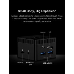 portátilesCHUWI - LarkBox - 4K mini PC Intel Celeron - J4115 Quad Core 6GB RAM 128GB ROM Windows 10 Desktop Computer HD USB-C
