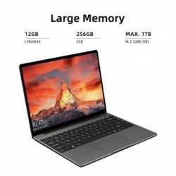 portátilesCHUWI GemiBook Pro - 14 inch - 2K - 12GB RAM 256GB - SSD Intel Celeron - Windows 10 - computer with backlit / keyboard