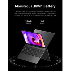 portátilesCHUWI GemiBook Pro - 14 inch - 2K - 12GB RAM 256GB - SSD Intel Celeron - Windows 10 - computer with backlit / keyboard