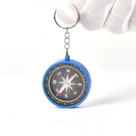 Plastic compass - keychainKeyrings