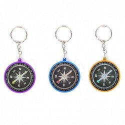 Plastic compass - keychainKeyrings