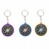 Plastic compass - keychainKeyrings