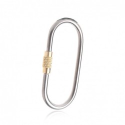 llaveroCamping Link Titanium Alloy Carabiner Keychain Hanging Lock Buckle Hook Key Ring 03KA