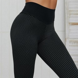 PantalonesKnitted fishnet leggings - high waist - slim - quick drying