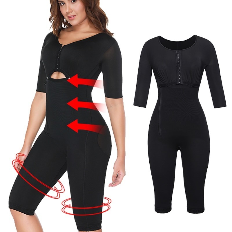 Slimming bodysuit - arms / waist / thighs - full body shaper - with zipperJumpsuits