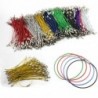 Stainless steel wire keyring - round rope - screwable connectorKeyrings