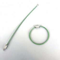 llaveroDurable stainless steel wire keychain -  ring connector - hanging cable - 5/10 pieces