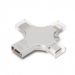 Memoria USB4 in 1 flash drive - iPhone / micro USB / type-c / USB - 16GB 128GB