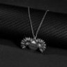 CollarSunflower pendant necklace - openable - with "You are my Sunshine" lettering