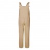 Jumpsuits2021 Women Casual Jumpsuits Vintage Linen Solid Rompers Lace Up Strappy Loose Wide Leg Dungarees Bib Overalls Female...