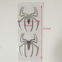 PegatinasAraña 3D - etiqueta engomada del coche - cromo