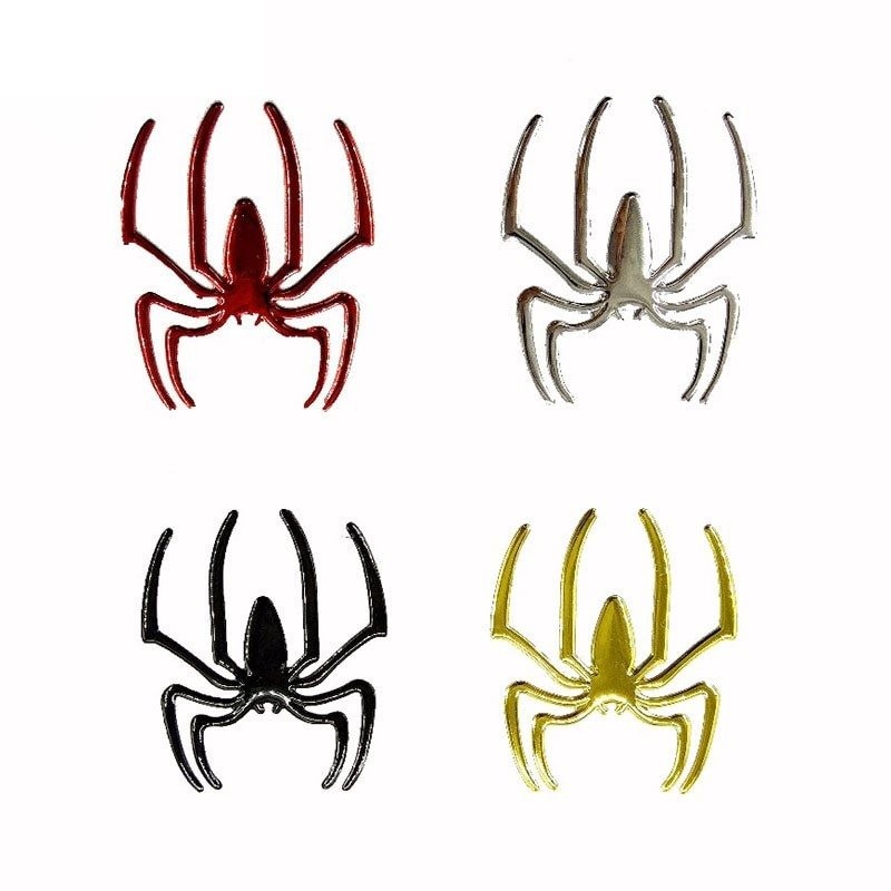 PegatinasAraña 3D - etiqueta engomada del coche - cromo