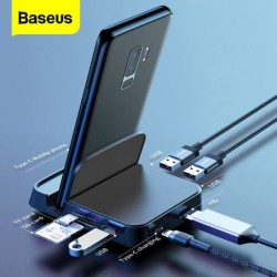 Baseus - docking station - charger with stand - type-C HUB to HDMI - for Samsung S20 S10 / Huawei P30Chargers