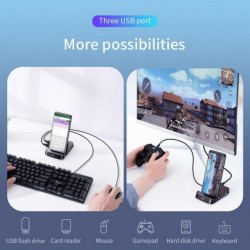 Baseus - docking station - charger with stand - type-C HUB to HDMI - for Samsung S20 S10 / Huawei P30Chargers
