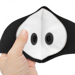 Mascarillas bucalesPM25 - mascarilla protectora bucal / facial - válvula de aire doble - antibacteriano / anticontaminación