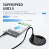 HubORICO USB 3.0 HUB Desktop Grommet Type C High Speed Splitter With SD TF Headphone Mircophone Adapter For PC Computer Acces...