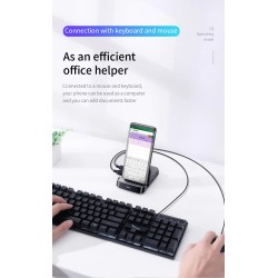 Baseus - docking station - charger with stand - type-C HUB to HDMI - for Samsung S20 S10 / Huawei P30Chargers