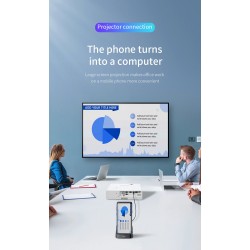 Baseus - docking station - charger with stand - type-C HUB to HDMI - for Samsung S20 S10 / Huawei P30Chargers