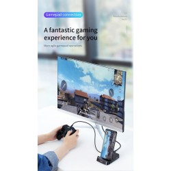 Baseus - docking station - charger with stand - type-C HUB to HDMI - for Samsung S20 S10 / Huawei P30Chargers