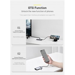 HubBaseus USB C HUB USB Type C Multi HUB 3.0 3 0 for Macbook Pro Air Surface Pro 7 USB Ethernet Network HUB USB-C Splitter Ad...