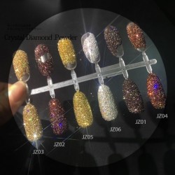 Esmalte de uñasShining sugar nail glitter - manicure with rose / gold / sandy glitter dust - luxury sparkling gel nail design