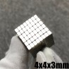 N35 - neodymium magnets - strong magnet block - cube - 4 * 4 * 3mm 50 piecesN35