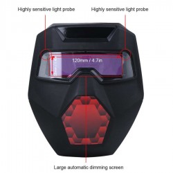 CascosGrinding Helmet Welder Protection Cover Automatic Dimming Welding Face Guard Auto Darkening Argon Arc Welding Mask Deta...