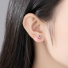 AretesTablero de dibujo esmaltado - pendientes - plata 925