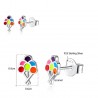 AretesTablero de dibujo esmaltado - pendientes - plata 925