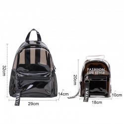 MochilasFashionable transparent backpack - school bag