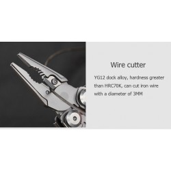 Cuchillos & multitoolsCamping multi tool - pliers / cable wire cutter / folding knife - HRC78K