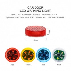 Luces & IluminaciónLed lights for car door - 2 pieces - wireless - magnetic - induction - strobe - flashing