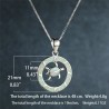 CollarRound opal pendant with turtle - elegant necklace