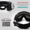 GafasProfessional ski goggles - OTG - anti-fog - double layer spherical lenses - snowboard sunglasses