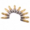 Brocas & taladrosMagnetic screwdriver bit set - nonslip - titanium coated - 1/4 inch hex shank - 25mm in length - 10 pieces