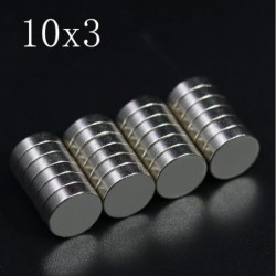 N35 - neodymium magnet - super strong round disc - 10mm x 3mmN35