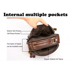 BolsosBolso de hombro elegante - con cremalleras - piel auténtica