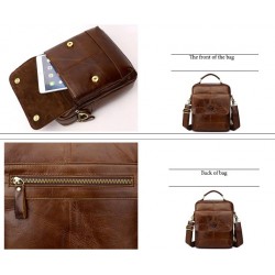 BolsosBolso de hombro elegante - con cremalleras - piel auténtica